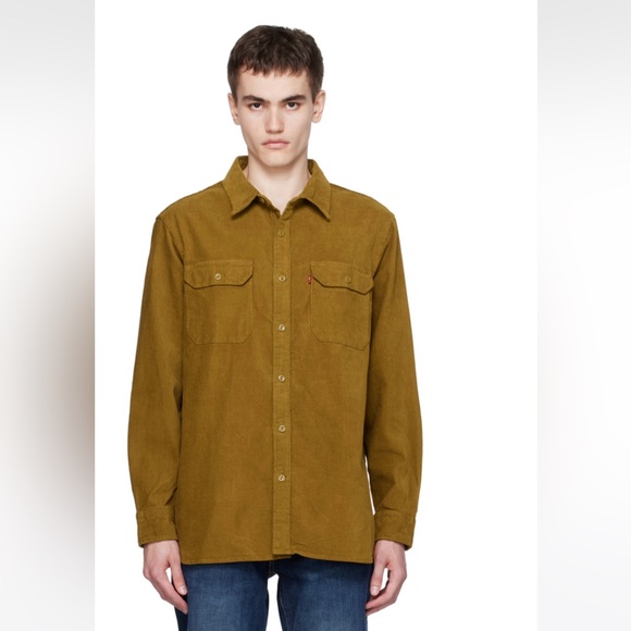 Levis Mens Jackson The Worker Corduroy Button Down Shirt XXL - Picture 1 of 12
